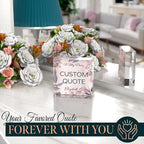 Custom Acrylic Sign Personalized, Custom Desk Name Plate, 18 Styles, (4"x4"), With Gift Box, USA Made by Acryluxe. (Glowing)