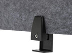 2 Sets Polyester Desk Dividers, Soundproof Room Divider Office Furniture Partitions, Privacy Desk Panel with Clamps, Stand Up Freestanding Desk Privacy Panel for Office Classroom(47.3"x16"+ 23.6"x16")