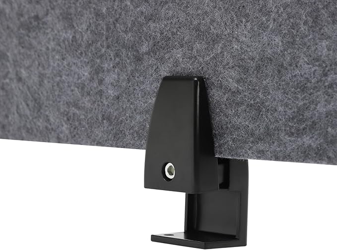2 Sets Polyester Desk Dividers, Soundproof Room Divider Office Furniture Partitions, Privacy Desk Panel with Clamps, Stand Up Freestanding Desk Privacy Panel for Office Classroom(47.3"x16"+ 23.6"x16")