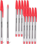 Amazon Basics Ballpoint Pens, 1.0mm, Red, 12 Pack