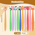24 Pcs Cute Retractable Eraser for Pencils Cute School Supplies Kawaii Erasers for Kids Fun Cartoon Erasers Back to School Supplies Kid Party Favors Gift (Style 6)