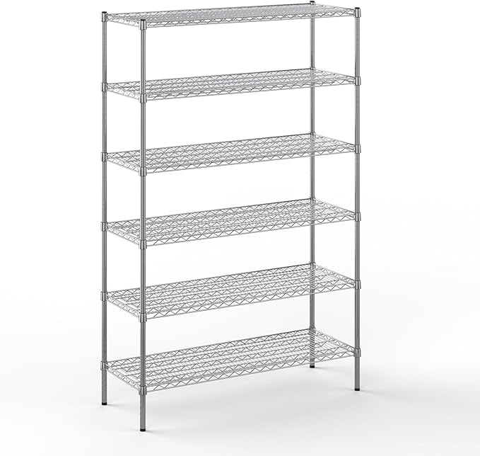 Regal Altair 18" Deep x 48" Wide x 74" Height Wire Shelving Kit | 6-Tier | NSF Commercial Storage Rack Unit