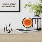 LIONWEI LIONWELI Black Decorative Plate Stand Holder Picture Frame Stand Easel Display Stand