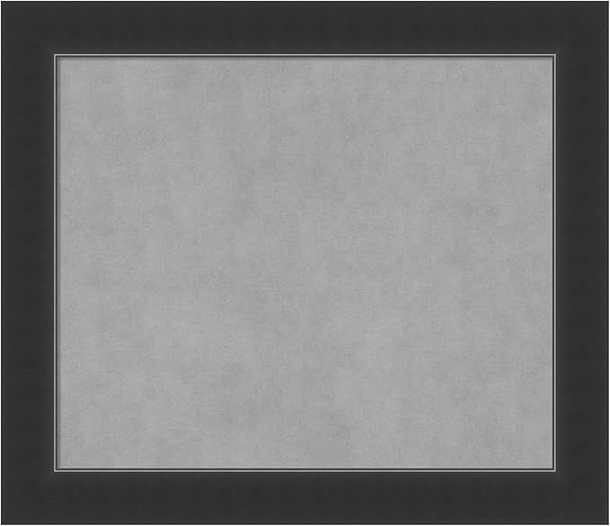 Amanti Art Black Framed Magnetic Board 25x29 Medium Vision Board for use with Magnets, 100% Metal Sheet to Display Items as Office Decor or for Home Organization in mudroom, Kitchen or Kids Room