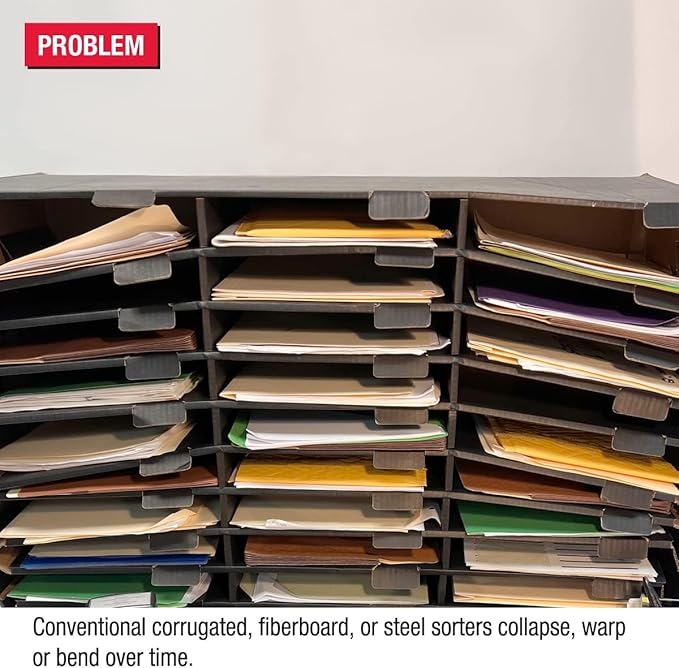 Ultimate Office TierDrop™ 40-Slot, 47 ½"w Literature, Forms, Mail and Classroom Sorter - Fully Expandable with Optional Add-On Tiers