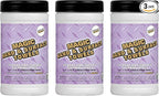 Magic Heavy Duty Cleaning Wipes - Single Sided Hand & Surface Shop Towels | Professional-grade Cleaning | Waterless | Moisturizing | Cleans Grease, Oil, Dirt, & more (3 Pack | 75 Sheets Total)