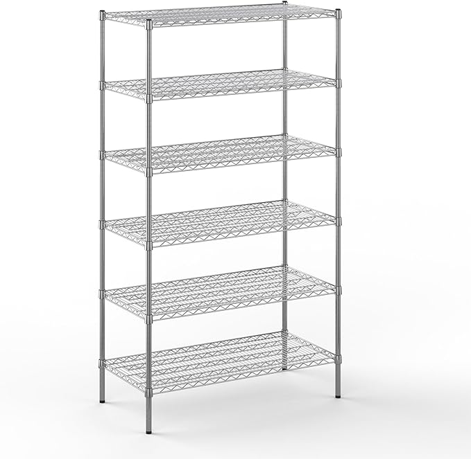 Regal Altair 21" Deep x 42" Wide x 74" Height Wire Shelving Kit | 6-Tier | NSF Commercial Storage Rack Unit