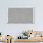 Amanti Art Silver Framed Magnetic Board 26x42 Large Vision Board for use with Magnets, 100% Metal Sheet to Display Items as Office Decor or for Home Organization in mudroom, Kitchen or Kids Room
