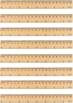 144 Packs Wooden Rulers, 8 Inch Double Sided Wood School Ruler for Home, Student, Office Use, 2 Scale,by GNIEMCKIN
