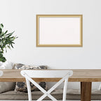 Amanti Art White Cork Board for Wall, 14x20 Vision Board with Gold Frame, Small Corkboard Office Decor for Home Organization, Casual Corkboard Pinboard to Display Items for Home Organization in