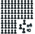 MHDMAG Magnetic Push Pins Powerful Push Pin Magnets for Fridge Whiteboards Calendars Maps in School & Office Pack of 60,Black