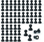 MHDMAG Magnetic Push Pins Powerful Push Pin Magnets for Fridge Whiteboards Calendars Maps in School & Office Pack of 60,Black