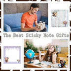 Highland Cow Sticky Notes Set - Lovarywow 9 Pack Highland Cow Sticky Notepad Cute Animals Sticky Notes 3"X3" Adhesive Post Memo Pad Gifts Office Home Cow Print School Supplies 450 Sheets