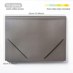 Expanding File Folder with Tabs, 13 Pockets File Organizer Accordion File Holder ，with Elastic Buckles Closure, A4 Paper Document Organizer for Home School Office (1, Black)