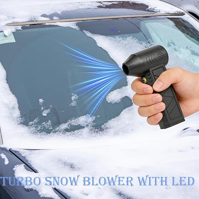 130,000RPM Cordless Air Duster with LED Light, 3-Speed Electric Air Blower & Handheld Flashlight, Rechargeable Dust Blower for PC, Keyboard, Car, Home Dark Area Cleaning