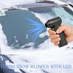 130,000RPM Cordless Air Duster with LED Light, 3-Speed Electric Air Blower & Handheld Flashlight, Rechargeable Dust Blower for PC, Keyboard, Car, Home Dark Area Cleaning