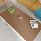 Zinkooat Leather Table Cover,1.8mm Thick,24x48 Inch Desk Cover,Large Desk Mat,Table Protector,Table Cover Protector,Desk Protector,Table Pad(Mud Color+Champagne Gold,24x48)