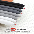 Piochoo Gel Pens, 8Pcs Quick Dry Black Ink Soft Touch Best Pen for Smooth Writing Journaling, Note Taking, School Supplies, Cute Office Pens for Men Nurse Aesthetic