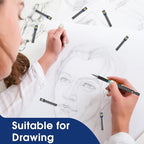 720 pcs 0.7 mm Lead Refills, Mechanical Pencil Lead HB, Break Resistant Pencil Refills, Black, 24 Tubes, 30 Pieces per Tube