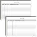Activity Log Notepads(2 Pack, 50 Pages Each) Pad Planners to List a Task, Action or Contact. A Versatile Work Tool to Track Time & Office Productivity. 8.5 X 5.5, A5 Sheets. Made in the USA.