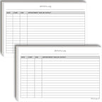 Activity Log Notepads(2 Pack, 50 Pages Each) Pad Planners to List a Task, Action or Contact. A Versatile Work Tool to Track Time & Office Productivity. 8.5 X 5.5, A5 Sheets. Made in the USA.