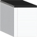 12 Pack White Legal Pads 8.5 x 11 College Ruled, 30 Sheets Per Note Pads 8.5 x 11, Perforated White Lined Paper Pads 8.5 x 11, Writing Pads with Sturdy Backing, Legal Notepads for School, Office, Home