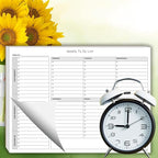 Life Charge Weekly To Do List Planner Notepad, 60 Page Task Planning Pad with Daily Checklist, Priority To-Do Checkboxes & Notes, Desk Notebook for Office Organization & Productivity, 11 x 8.5