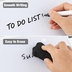 Small Glass Desktop Whiteboard 11.8×7”, Dry Erase Note Memo Board, Desk Organizer with Storage for Desk, Office, School Supplies, White, 2026