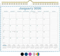 PAPERAGE 2026 Calendar, 12 Months (January 2026 - December 2026), Small (9 in x 11 in), Minimalist Wall and Desk Calendar with Monthly Views, Yearly Plans & Notes Section – Pastel
