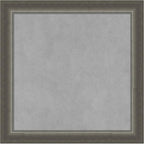 Amanti Art Silver Framed Magnetic Board 19x19 Small Vision Board for use with Magnets, 100% Metal Sheet to Display Items as Office Decor or for Home Organization in mudroom, Kitchen or Kids Room
