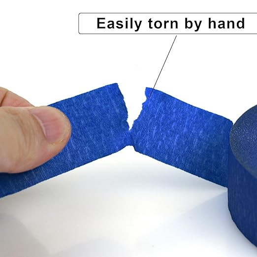 DOAY 3 Pack Blue Painters Tape - Masking Tape 1 Inch Wide - Multi-Surface, Smart Adhesion, Indoor & Outdoor - 270FT Total - Paint Tape for DIY, Labeling, Art, Car, General Purpose (#3910)