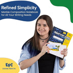 EPI 2016 Pack (Pallet) Primary Ruled Composition Notebook Bulk, 200 pages (100 Sheets), 9-3/4 x 7-1/2, Blank Top Header For Drawing, Story Paper, Heavy Duty, School Supplies, Grades K-2, Sewn Binding