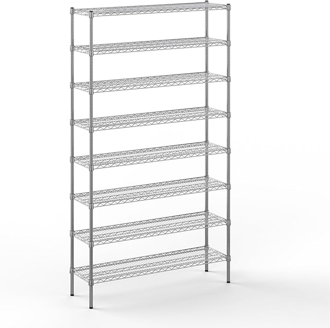 Regal Altair 14" Deep x 48" Wide x 86" Height Wire Shelving Kit | 8-Tier | NSF Commercial Storage Rack Unit