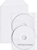 100 Clear CPP Movie Plastic Sleeves + 2 Disc Non-Woven Sleeves by StarTechDeals