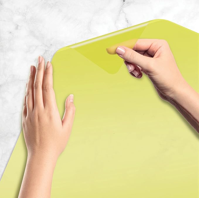 Better Kitchen Products Flexible Plastic Cutting Board Mats, Set of 6, Textured, 6 Vivid, Translucent Colors Assorted
