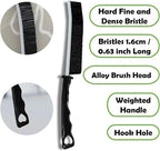 Betanull Crevice Cleaning Brush Set, Multi-Purpose Hard Bristle Brushes for Deep Cleaning Kitchen, Bathroom, Grout, Sink, Cup, Teapot, Bottle, Blender, Corners, Tight Spaces & More