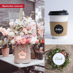 AHEADGOODS Custom Stickers - Personalized Labels, Custom Design, Watercolor, Vinyl, Circle, 100 Labels