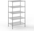 Regal Altair 24" Deep x 36" Wide x 64" Height Wire Shelving Kit | 5-Tier | NSF Commercial Storage Rack Unit