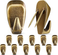LEIFIDE Cubicle Hooks Fabric Panel Wall Hooks Cubicle Clips Picture Hangers for 40 Lbs Office Home Kitchen Room Board Hanging Supplies(Bronze,10 Pieces)