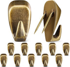 LEIFIDE Cubicle Hooks Fabric Panel Wall Hooks Cubicle Clips Picture Hangers for 40 Lbs Office Home Kitchen Room Board Hanging Supplies(Bronze,10 Pieces)