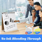 Nortix Sticky Easel Pads, Upgraded Versatile Tabletop Sticky Easel Pad with Dry Erase Surface for Meeting/Training/Doodling, 20x23 Inches, 20 Sheets/Pad, 4 Pads