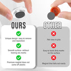 VNDUEEY 45 Pcs Round Whiteboard Magnets, Fridge Magnet Decorative, Dry Board Refrigerator Magnets, Small Magnet Teacher Supplies for School, Home, Office(Clear, 3cm/1.18in)