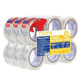 TegmenSeal Heavy Duty Clear Packing Tape with Dispenser Combo for Shipping, Moving & Storage,Thicker Clear Packing Tape, 1.88 inches Wide, 60 Yards Per Roll, 18 Pack 1080 Total Yards