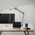 Neatfi LED Desk Lamp, Dimmable Desk Light with 360 SMD LEDs, 30W, CRI 95, Adjustable Color Temperature, Task Lamp for Home, Office, and Workbench (CCT, Silver, 41 Inches)