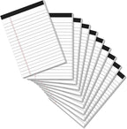 8 Pack Legal Pads 4x6 Inch 30 Sheets Mini Lined Paper Pads for Office Supplies Taking Notes/Writing List, Small Notepads College Ruled Legal Memo Pad for Home, Office, School, or Business Writing Pad