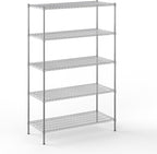 Regal Altair 24" Deep x 54" Wide x 86" Height Wire Shelving Kit | 5-Tier | NSF Commercial Storage Rack Unit