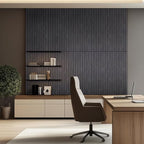 UMIACOUSTICS 6 Packs Acoustic Panel,47.2 x 23.6 Inches Decorative Sound Proof Panel for Office,Home Theater,Studio,Dark Oak