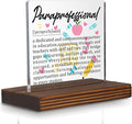 Paraprofessional Gifts, Thank You Desk Sign for Classroom Aides and Teacher Assistants, Appreciation Plaque for Educational Support Staff Office Decor PA036