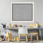 Amanti Art Silver Framed Magnetic Board 26x30 Medium Vision Board for use with Magnets, 100% Metal Sheet to Display Items as Office Decor or for Home Organization in mudroom, Kitchen or Kids Room