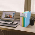 Phyxin 40-Pocket Portfolio Binder Organizer, Binder Sheet Protectors 8.5" x 11", Displaying 80 Page Plastic Folders for Documents, Document Organizer for Concert, Artwork, School & Office Use, White